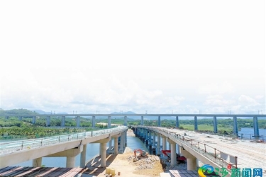 山海高速三亚段取得阶段性进展 南田隧道左洞正式贯通