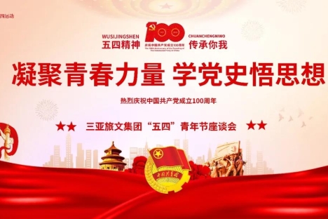 凝聚青春力量，学党史悟思想，三亚旅文集团召开“五四”青年节座谈会