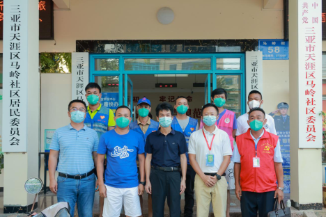 集团纪委书记陈运选检查督导疫情防控包点社区志愿服务工作