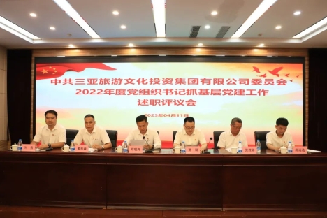 三亚旅文集团党委召开2022年度党组织书记抓基层党建工作述职评议会